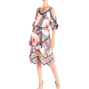 Rachel Roy | Peach Floral Scarf Dress | M